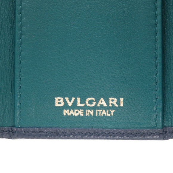 Bvlgari Men's Blue Leather 6-Key Case (1469) - Picture 9 of 11